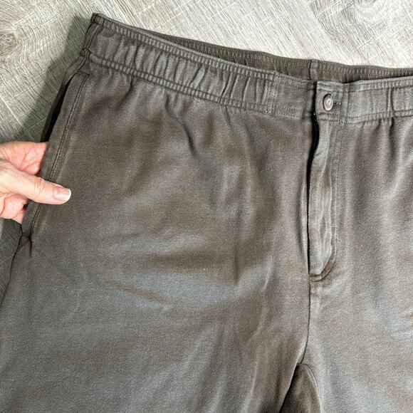 DULUTH TRADING CO. Brown Elastic Drawstring Waist Zip Fly Casual Pants Men’s - Picture 2 of 6